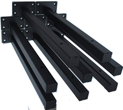 8 Pack 12 Inch Shelf Bracket Heavy Duty Floating Shelf Brackets Wall Mounted Industrial Metal Brackets for Shelves