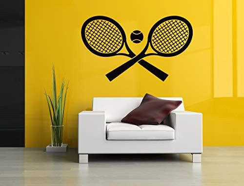 Vinyl Sticker Tennis Logo Sign Ball Racket Sport Game Player Poster Mural Decal Wall Art Decor SA2486 Vinyl Sticker Tennis Logo Sign Ball Racket Sport Game Player Poster Mural Decal Wall Art Decor SA2486