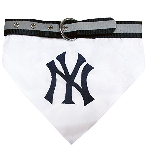 Pets First MLB Bandana - New York Yankees Dog Bandana with Reflective and Adjustable Dog Collar, Small Pets First MLB Bandana - New York Yankees Dog Bandana with Reflective and Adjustable Dog Collar, Small