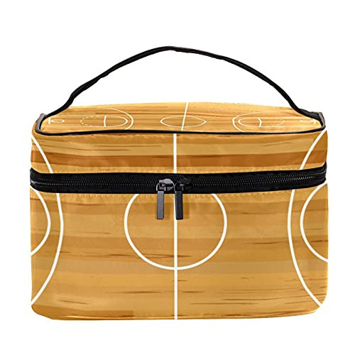 Retro Basketball Field Toiletry Bag Travel Organizer, Lightweight, Large Capacity, -8.9x5.9x5.4in- Travel makeup bag/clutch purse/cosmetic bag/makeup pouch/ Retro Basketball Field Toiletry Bag Travel Organizer, Lightweight, Large Capacity, -8.9x5.9x5.4in- Travel makeup bag/clutch purse/cosmetic bag/makeup pouch/