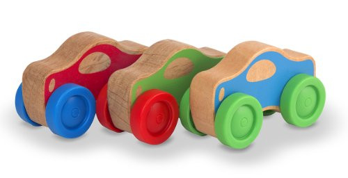 Melissa & Doug Stacking Cars Wooden Baby Toy