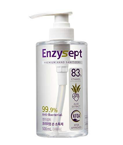 83 percent Ethyl Alcohol Hand Sanitizer - Enzysept - Made in Korea - 3 Bottles