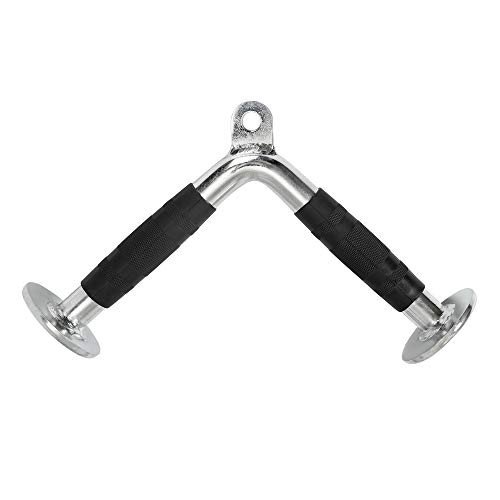 Cable Machine Handle Attachments, Pull Down Exercise Handles of Home Gym Accessories -V Sharp bar-