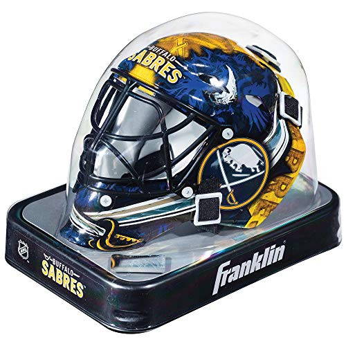 Franklin Sports Ottawa Senators NHL Team Logo Mini Hockey Goalie Mask with Case - Collectible Goalie Mask with Official NHL Logos and Colors