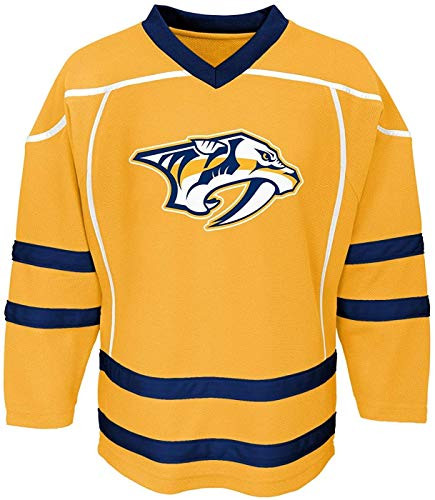 Outerstuff NHL Infants Toddler Stripe Primary Logo Team Color Fashion Jersey -Nashville Predators, 4T-