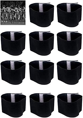 20pcs Black Mourning Band Soccer Football Mourning Armband,Elastic Adjustable Funeral Armband