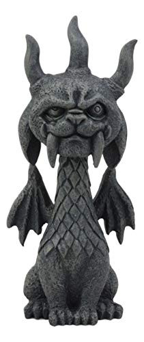 Ebros Gothic Viking Dragon Gargoyle Gor Gor Figurine Small Mythical Fantasy Decor of Gargoyles Notre Dame Legendary Creatures Statue 5.5" Tall for Medieval Renaissance Castles and Cathedrals Fans
