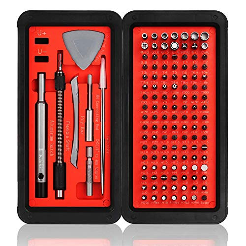Kaisi 133 in 1 Precision Screwdriver Set Professional Electronics Repair Toolkit with 119 Bits Magnetic Driver Kit and Magnetic Buckle Box for Repair Computer, Laptop, Cellphone, Xbox, Game Console