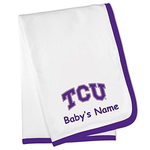 Future Tailgater TCU Horned Frogs Custom Personalized Baby Blanket