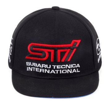 Subaru STI Snap Back Cap Hat Factory Racing Motorcycle Logo Team Motor Sport