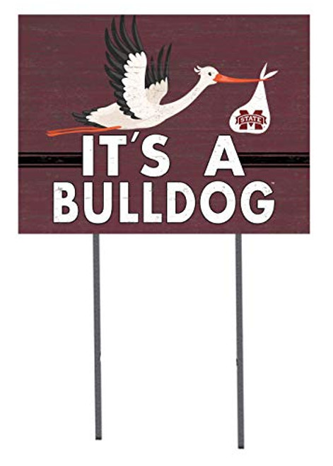KH Sports Fan 18x24 Lawn Sign Stork Yard Sign It's A Mississippi State Bulldogs KH Sports Fan 18x24 Lawn Sign Stork Yard Sign It's A Mississippi State Bulldogs