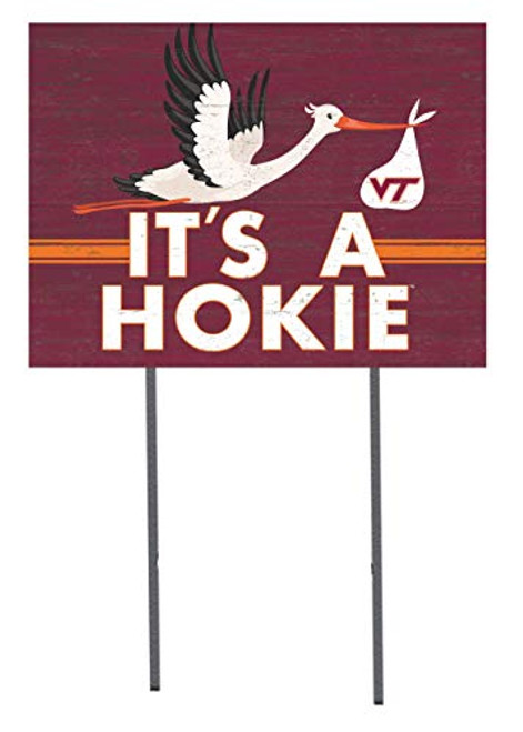 KH Sports Fan 18x24 Lawn Sign Stork Yard Sign It's A Virginia Tech Hokies KH Sports Fan 18x24 Lawn Sign Stork Yard Sign It's A Virginia Tech Hokies
