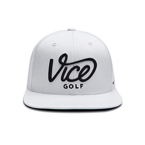 VICE Golf Crew Cap White - Golf Cap - One Size fits All - Unisex