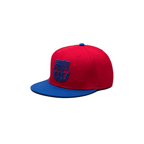 Barcelona - Scarlet Blue Retro Flat Peak Snapback -Fi Collection-
