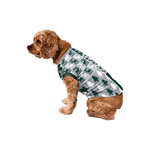 FOCO Michigan State Spartans NCAA Busy Block Dog Sweater - L, NCAA-BUSYBLOCK-Pajama