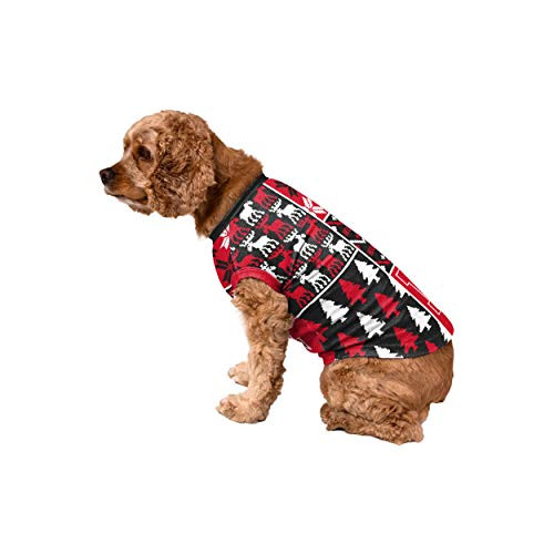 FOCO Nebraska Cornhuskers NCAA Busy Block Dog Sweater - L