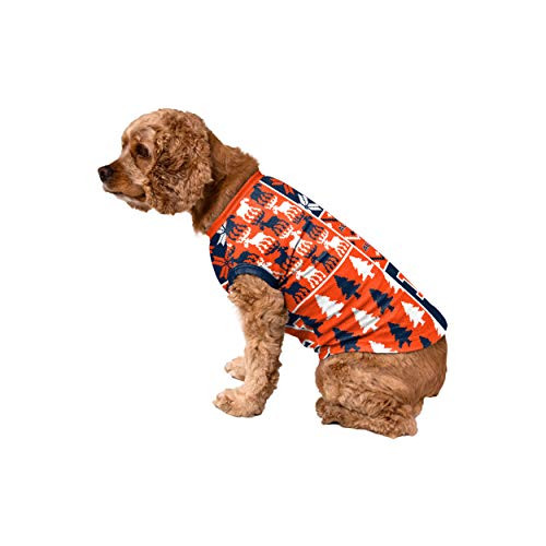 FOCO Auburn Tigers NCAA Busy Block Dog Sweater - XL, NCAA-BUSYBLOCK-Pajama