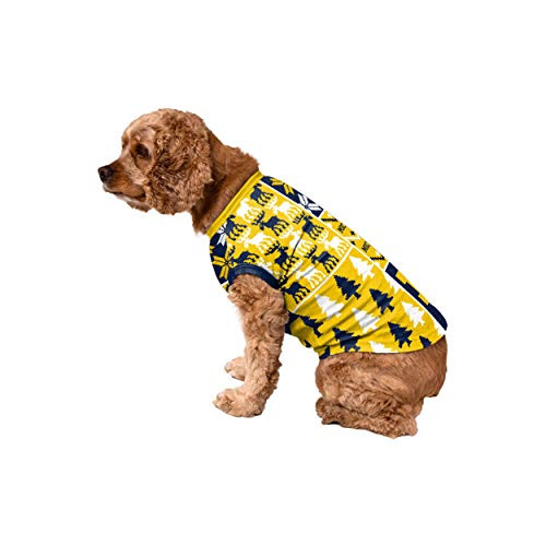 FOCO Michigan Wolverines NCAA Busy Block Dog Sweater - XL