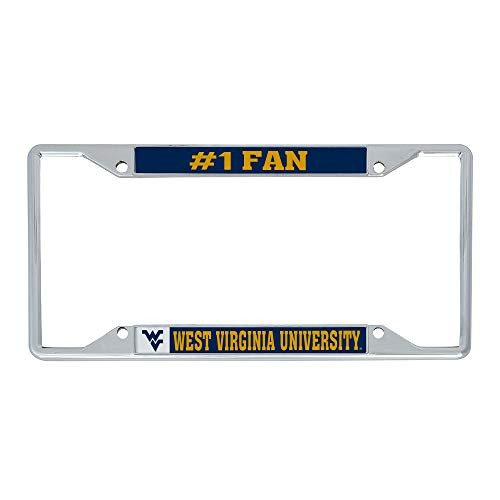 Desert Cactus West Virginia University WVU Metal License Plate Frame for Front or Back of Car Officially Licensed --1 Fan-