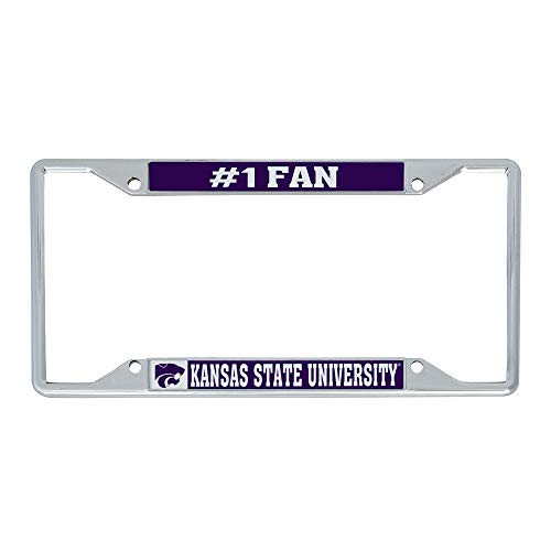 Desert Cactus Kansas State University Metal License Plate Frame for Front or Back of Car Officially Licensed --1 Fan-