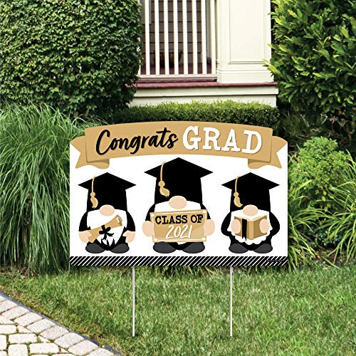 Big Dot of Happiness Grad Gnomes - 2021 Graduation Party Yard Sign Lawn Decorations - Congratulations Party Yardy Sign Big Dot of Happiness Grad Gnomes - 2021 Graduation Party Yard Sign Lawn Decorations - Congratulations Party Yardy Sign