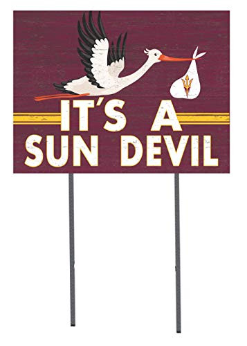 KH Sports Fan 18x24 Lawn Sign Stork Yard Sign It's A Arizona State Sun Devils
