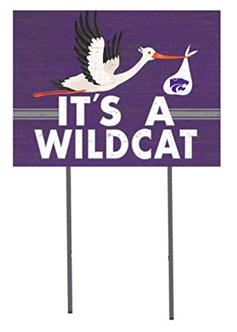KH Sports Fan 18x24 Lawn Sign Stork Yard Sign It's A Kansas State Wildcats KH Sports Fan 18x24 Lawn Sign Stork Yard Sign It's A Kansas State Wildcats