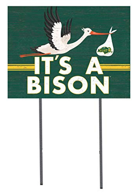 KH Sports Fan 18x24 Lawn Sign Stork Yard Sign It's A North Dakota State Bison