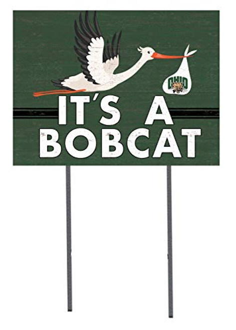 KH Sports Fan 18x24 Lawn Sign Stork Yard Sign It's A Ohio Univ Bobcats KH Sports Fan 18x24 Lawn Sign Stork Yard Sign It's A Ohio Univ Bobcats