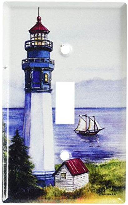 Art Plates - Lighthouse Switch Plate - Single Toggle Art Plates - Lighthouse Switch Plate - Single Toggle