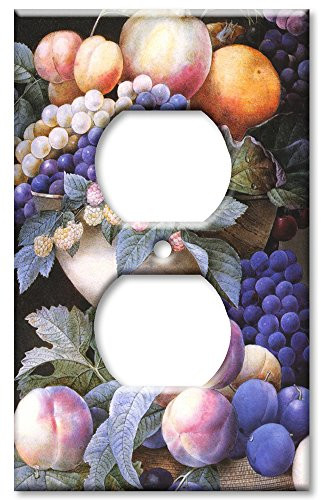 Outlet Cover Wall Plate - Redoute: Grapes in a Vase