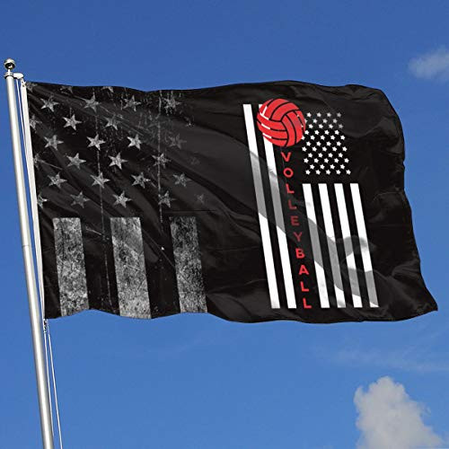 A13UDQ Outdoor Flags Worn-Out USA Flag Volleyball Flag 3X5 Ft Flag for Outdoor Indoor Home Decor Sports Fan Football Basketball Baseball Hockey