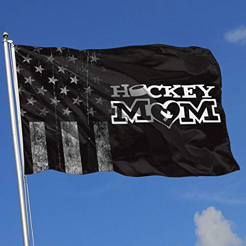 A13UDQ Outdoor Flags Worn-Out USA Flag Hockey Mom 3X5 Ft Flag for Outdoor Indoor Home Decor Sports Fan Football Basketball Baseball Hockey