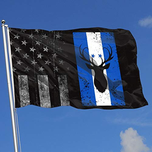 A13UDQ Outdoor Flags Worn-Out USA Flag Honduras Flag Deer 3X5 Ft Flag for Outdoor Indoor Home Decor Sports Fan Football Basketball Baseball Hockey