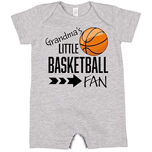inktastic Grandma's Little Basketball Fan Infant Romper 24 Months Heather 31b0e