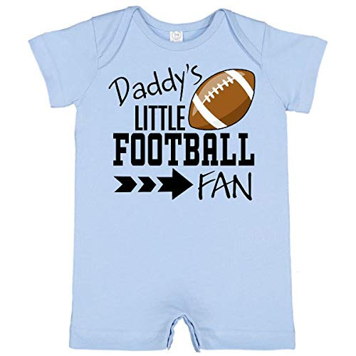inktastic Daddy's Little Football Fan Infant Romper 12 Months Light Blue 31b1e