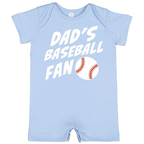 inktastic Dad's Baseball Fan Infant Romper 12 Months Light Blue 351da