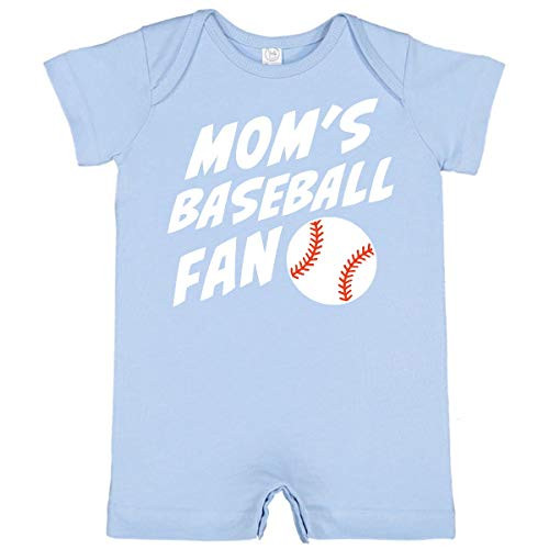 inktastic Mom's Baseball Fan Infant Romper Newborn Light Blue 351e4