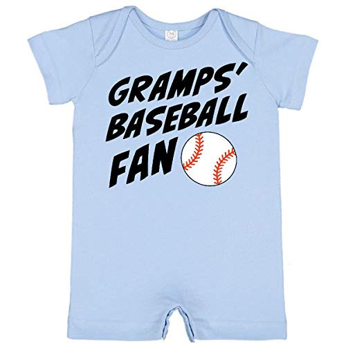 inktastic Gramps Baseball Fan Infant Romper Newborn Light Blue 352b3