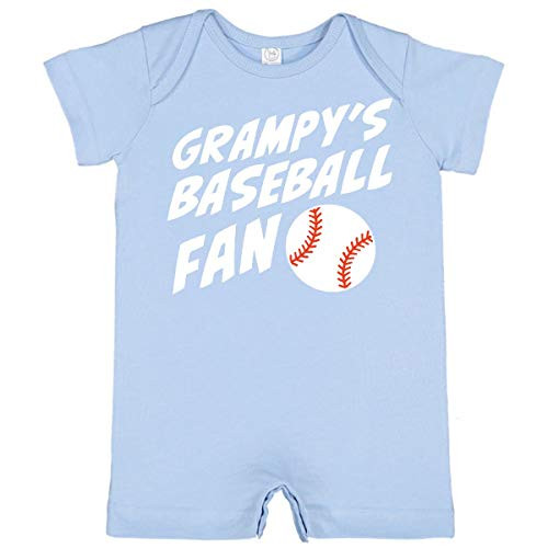 inktastic Grampy Baseball Fan Infant Romper 6 Months Light Blue 352b4