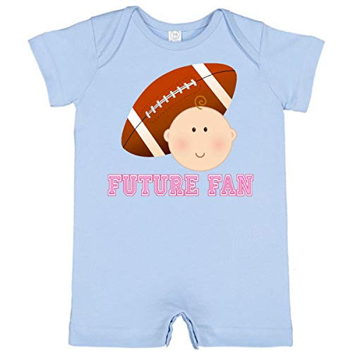 inktastic Girls Football Future Fan Infant Romper 18 Months Light Blue D232