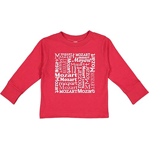 inktastic Mozart Fan Toddler Long Sleeve T-Shirt 5-6 Red F284 inktastic Mozart Fan Toddler Long Sleeve T-Shirt 5-6 Red F284