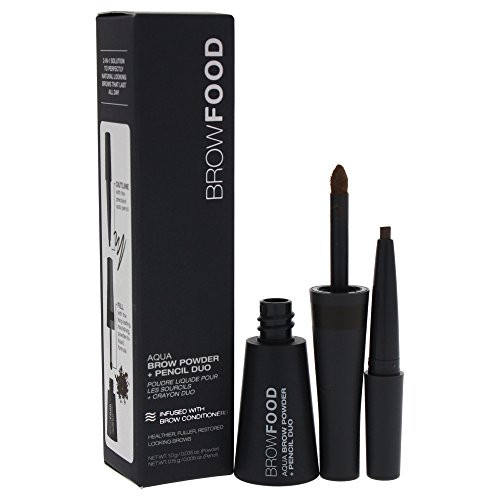 BrowFood Aqua Brow Powder  plus Pencil Duo, Taupe