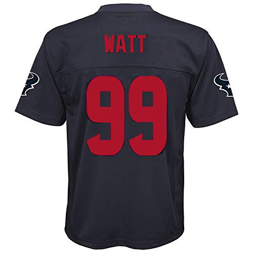 JJ Watt Houston Texans NFL Youth 8-20 Navy/Red Color Rush Mid-Tier Jersey -Youth Medium 10-12-