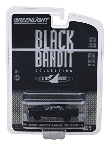 1969 Chevrolet Camaro Z/28 Black Bandit Trans Am Racing Team Black Bandit Series 20 1/43 Diecast Model Car by Greenlight 27960 B