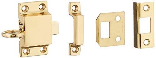 idh by St. Simons 21006-003 Professional Grade Quality Genuine Solid Brass Transom Catch, Polished Brass