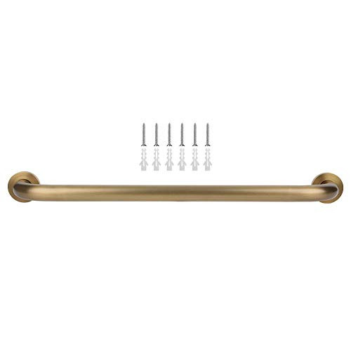 Bathroom Grab Bar, Wall Mounted Antiquing Brushed Process Bath Shower Grab Bar, Anti Corrosion Bathtub Safety Handrail Helping Handle for Children Elderly Pregnants Injury Disabled