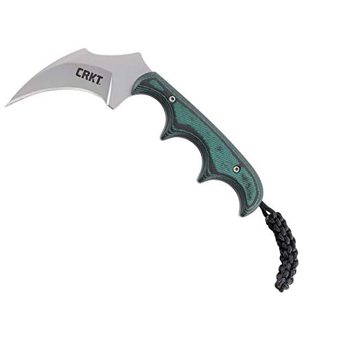 CRKT Keramin Fixed Blade Knife- Compact Utility Neck Knife, Folts Razor Edge Karambit Knife with Bead Blast Blade, Resin Infused Fiber Handle, and Sheath 2389 CRKT Keramin Fixed Blade Knife- Compact Utility Neck Knife, Folts Razor Edge Karambit Knife with Bead Blast Blade, Resin Infused Fiber Handle, and Sheath 2389