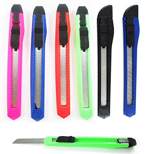 10 Box Cutters Breakaway Retractable Snap off Blade Sharp Utility Knife Razor