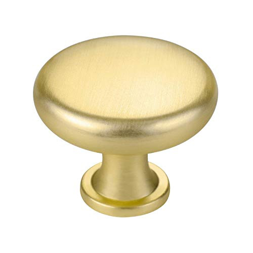 Knobs for Dresser Drawers Brass Cabinet Knobs - homdiy MOLS5551GD Bathroom Cabinet Knobs Brushed Brass Drawer Knobs Dresser Knobs for Kitchen Cabinets 10 Pack